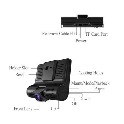 DVR 3 Cámaras Para Carro