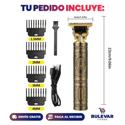 MÁQUINA BARBERA BUDA TRIMMER® PROFESIONAL RECARGABLE