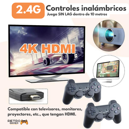 Consola de videojuegos RetroGamer® para TV o PC